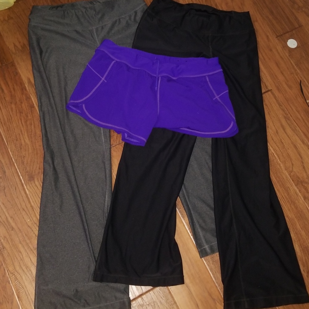 Xersion size large workout shorts and panta